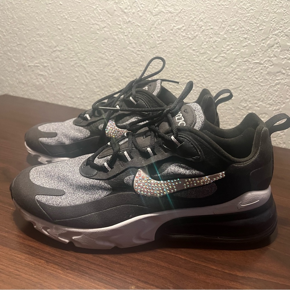 Swarovski Women's Nike Air Max 270 React Sneakers Sz 9